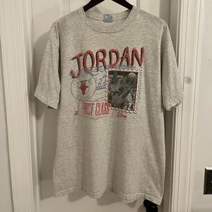 Vintage 1990‎ Michael Jordan Chicago Bulls Salem Sportswear T-Shirt Grey XL